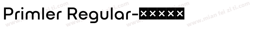 Primler Regular字体转换
